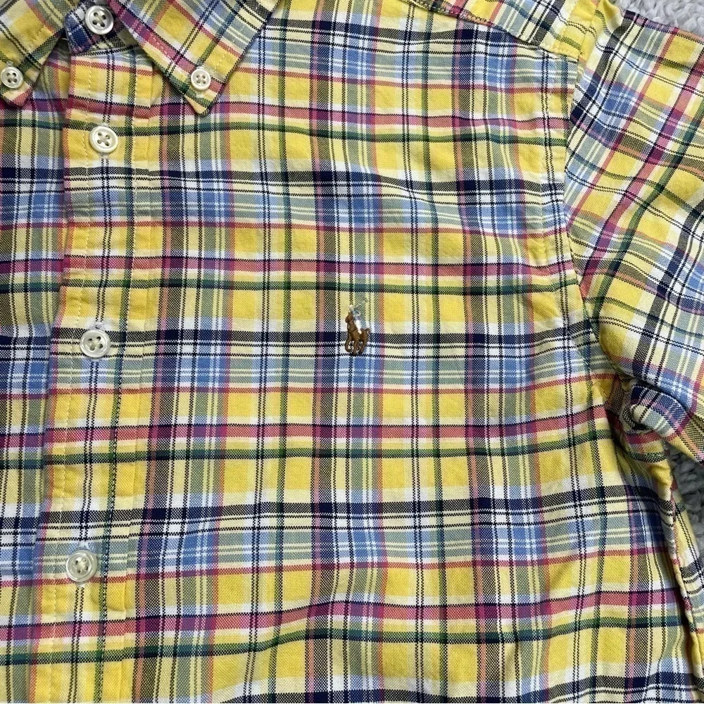 Ralph Lauren Shirt Boys 18 Classic Plaid Button Up Easter Holiday Party Pictures